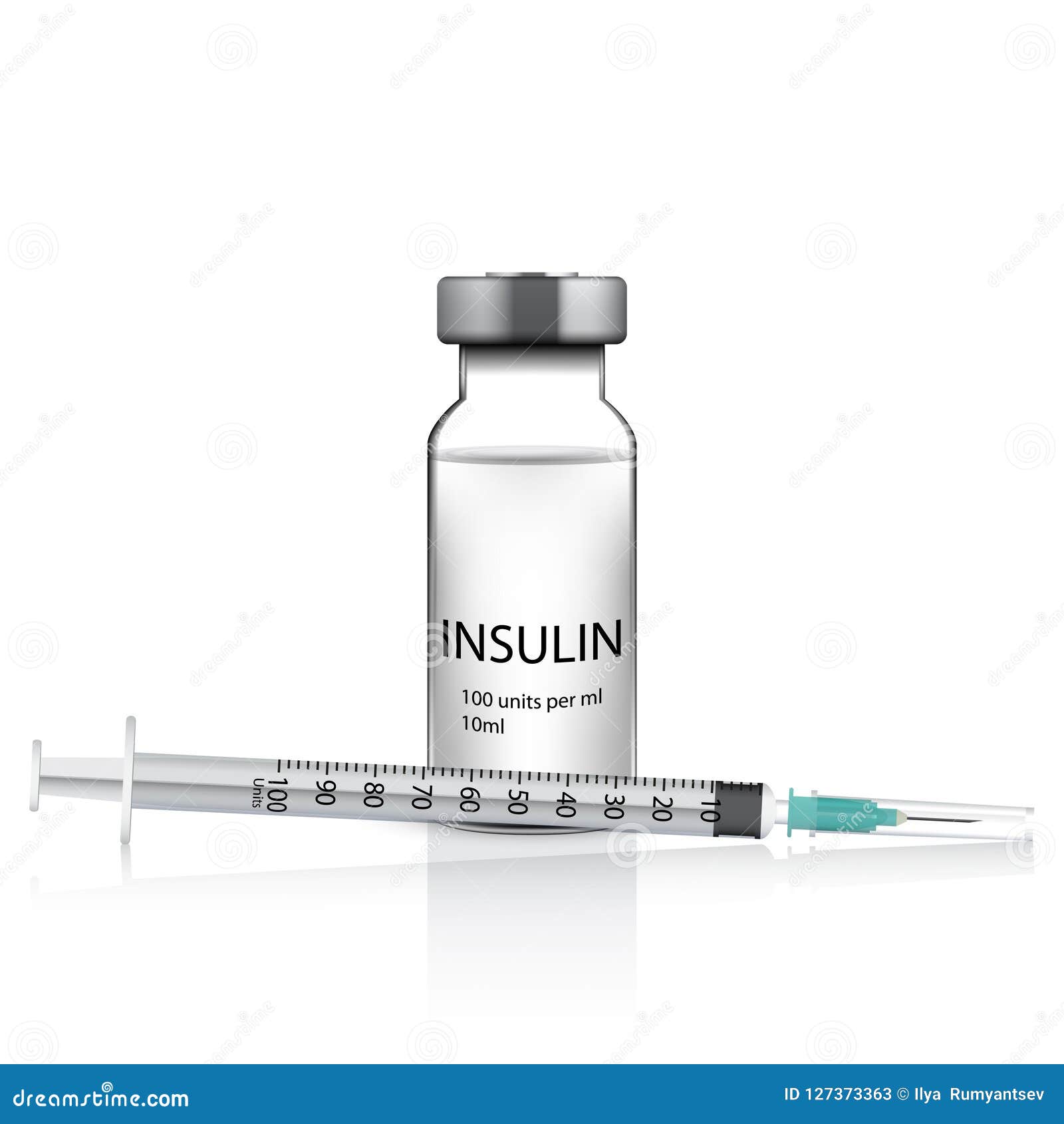 Insulin Syringe With Glass Medical Vial Stock Vector Illustration Of Glass Detailed Insulin Syringe With Glass Medical Vial Stock Vector Illustration Of Glass Detailed