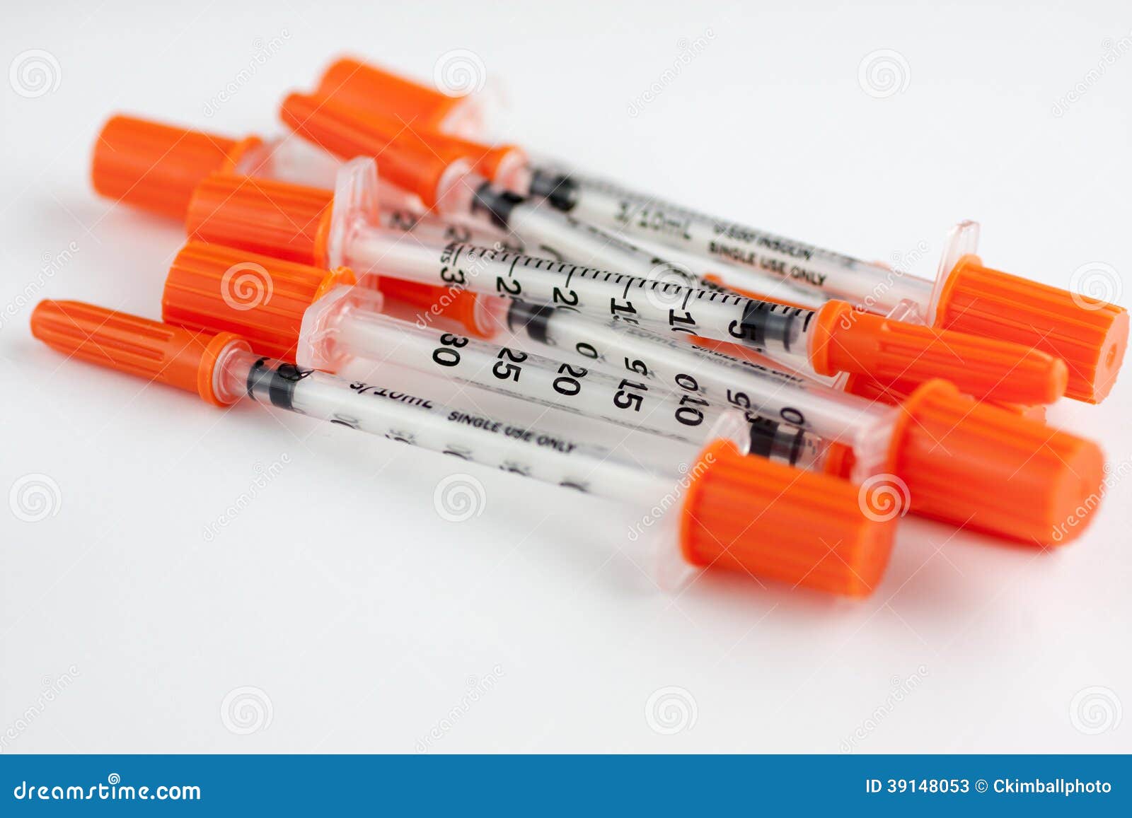Insulin Syringes stock image. Image of chronic, needle 39148053