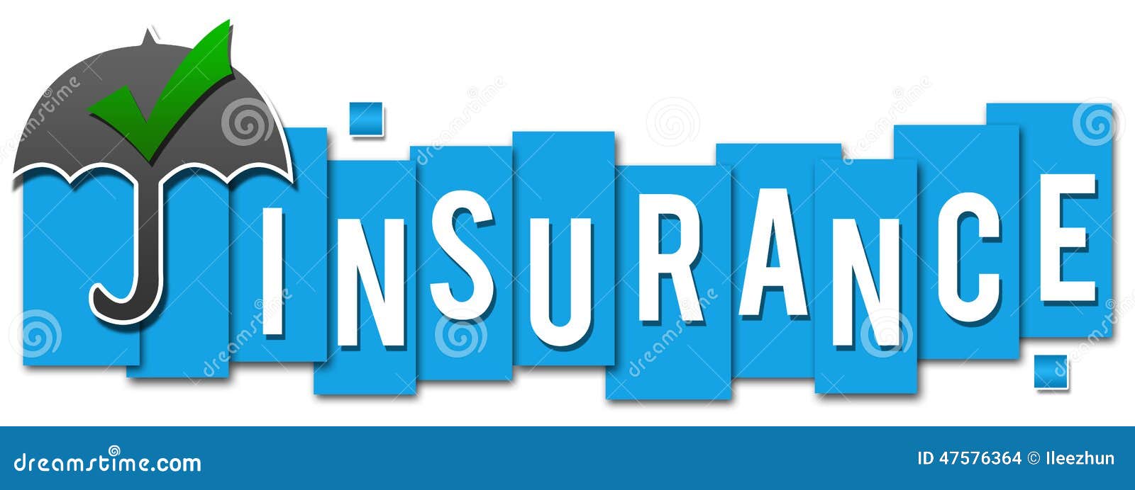 Insurance Blue Stripes stock illustration. Illustration of letters
