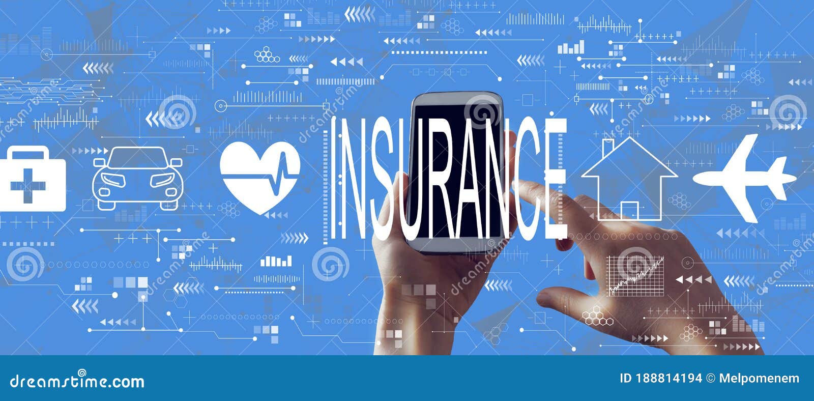 Insurance Concept with Smartphone Stock Photo Image of protection