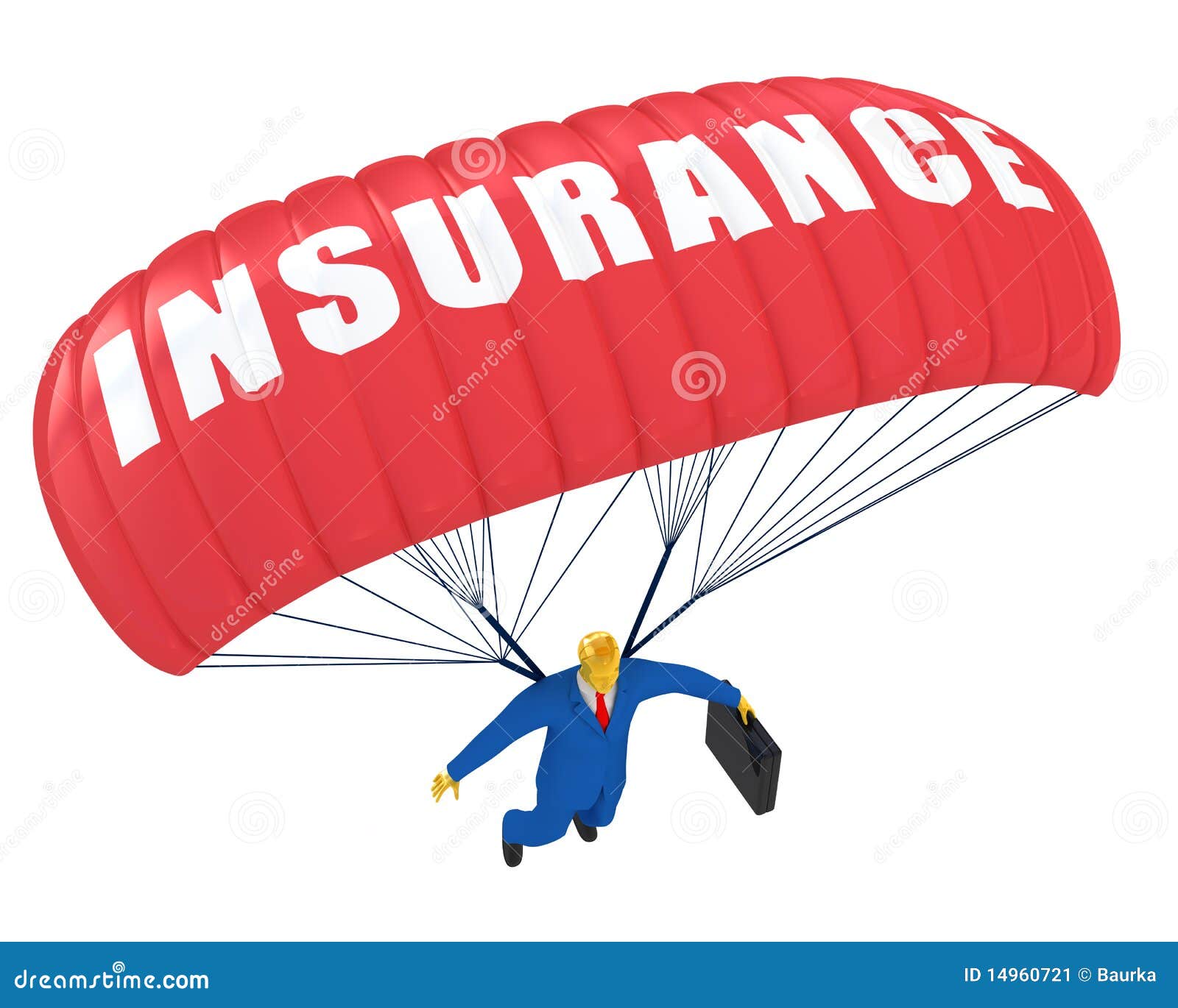 Insurance parachute stock illustration. Illustration of mission 14960721
