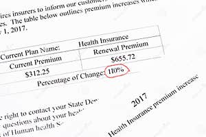 Insurance Premium Increase Stock Photo Image Of Insurance 80408262