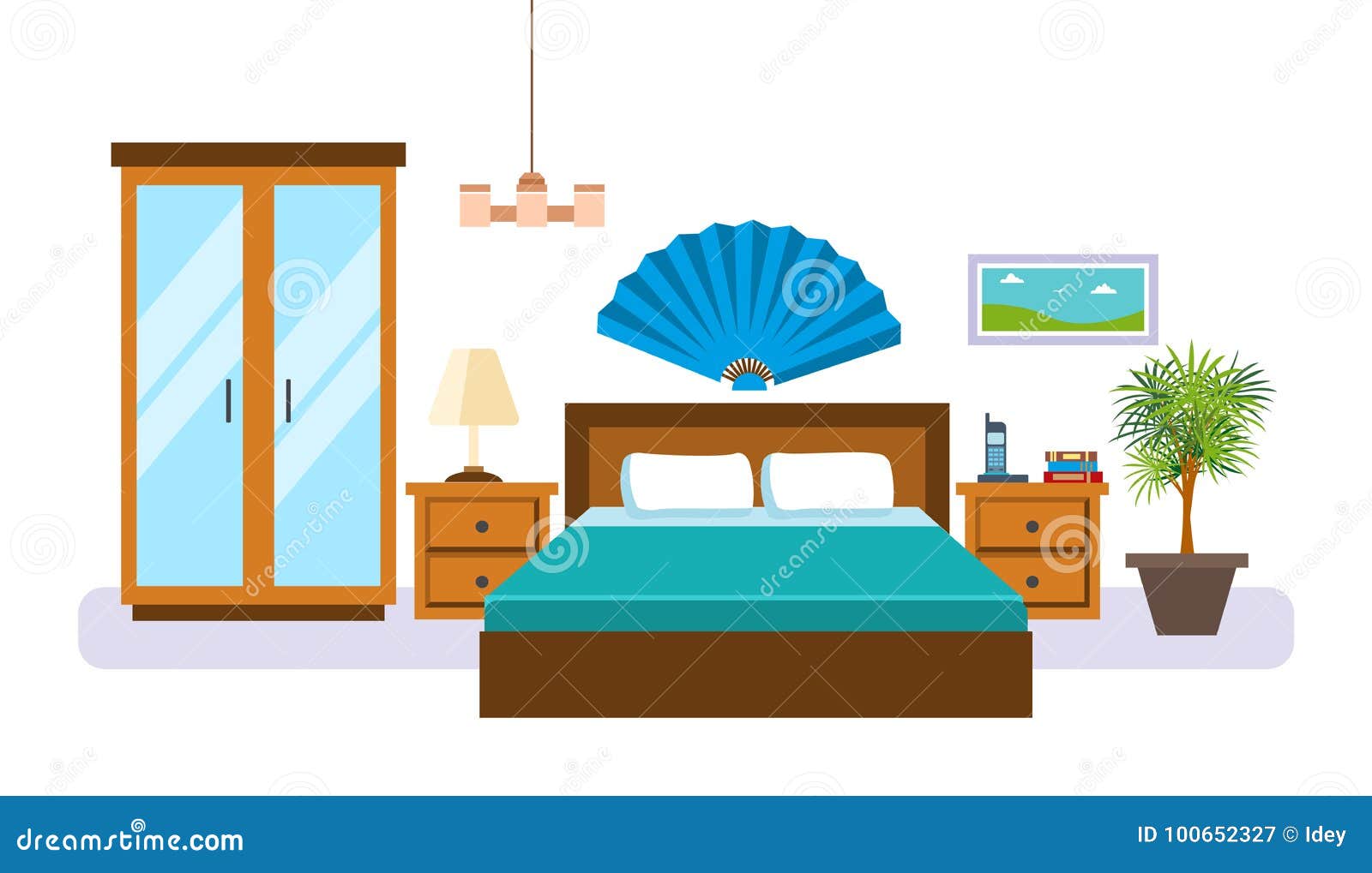 Les meubles et accessoires de la chambre à coucher