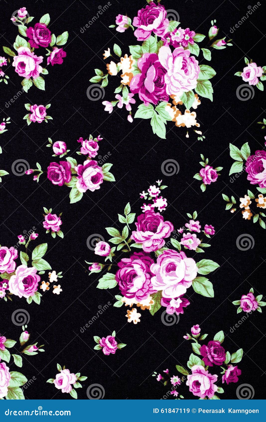 intage style of tapestry flowers fabric pattern