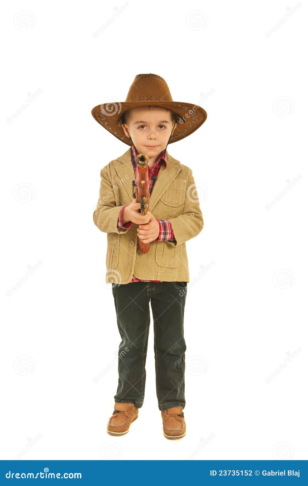 Integrale Di Piccolo Cowboy Fotografia Stock Immagine di bello