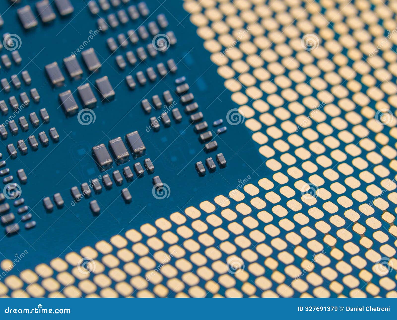 intel core 14th gen i9-14900k processor case, focus on cpu connectors