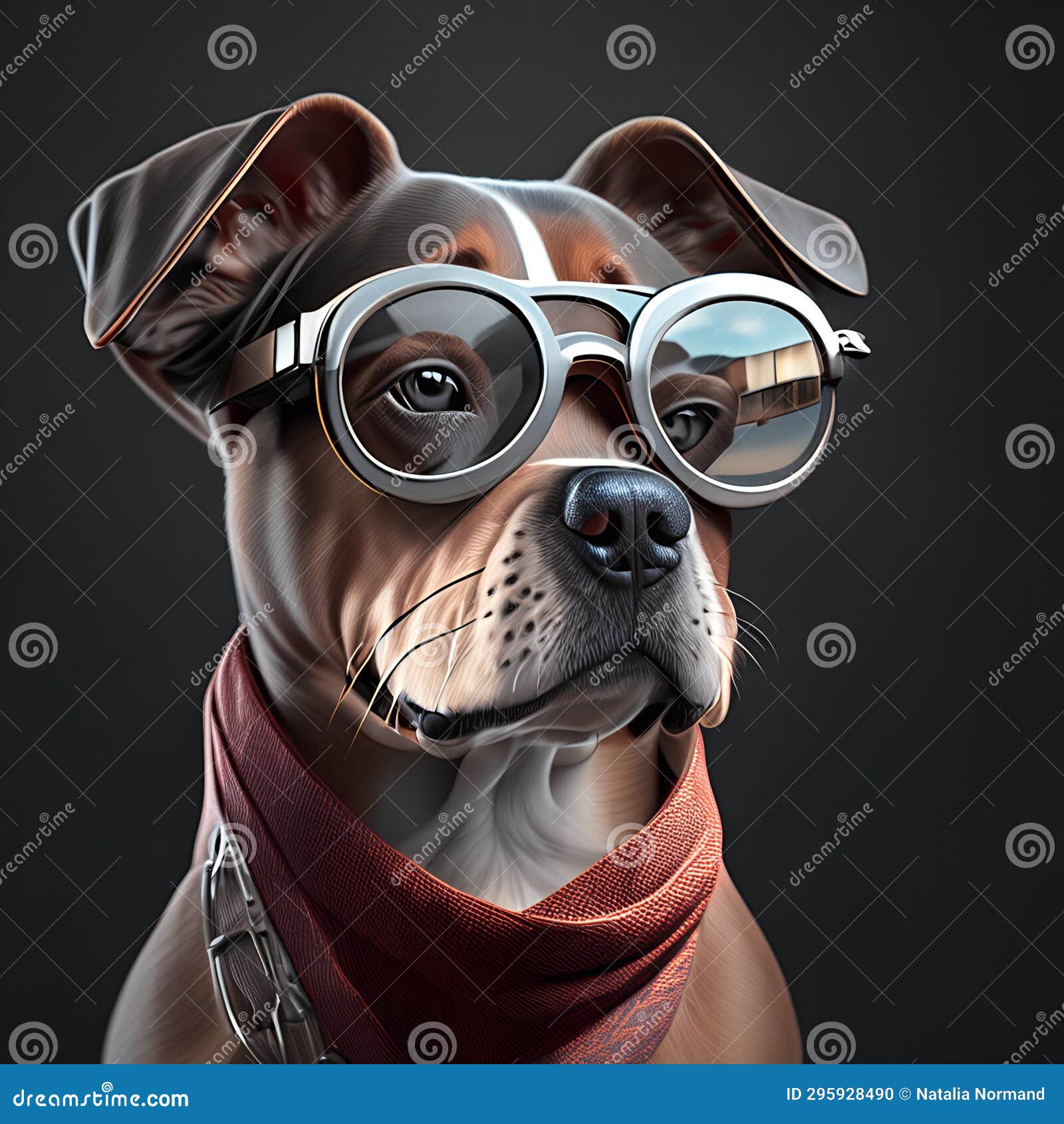 intelectual hipster dog