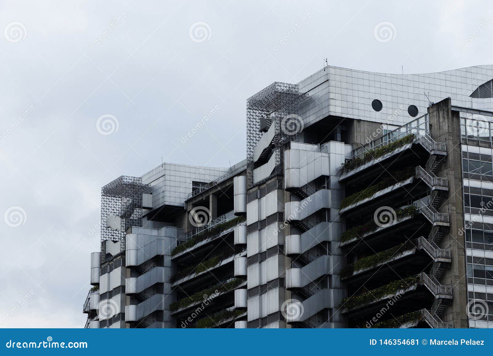 intelligent building of the public companies of medellin in april of the year 2019 with space for text