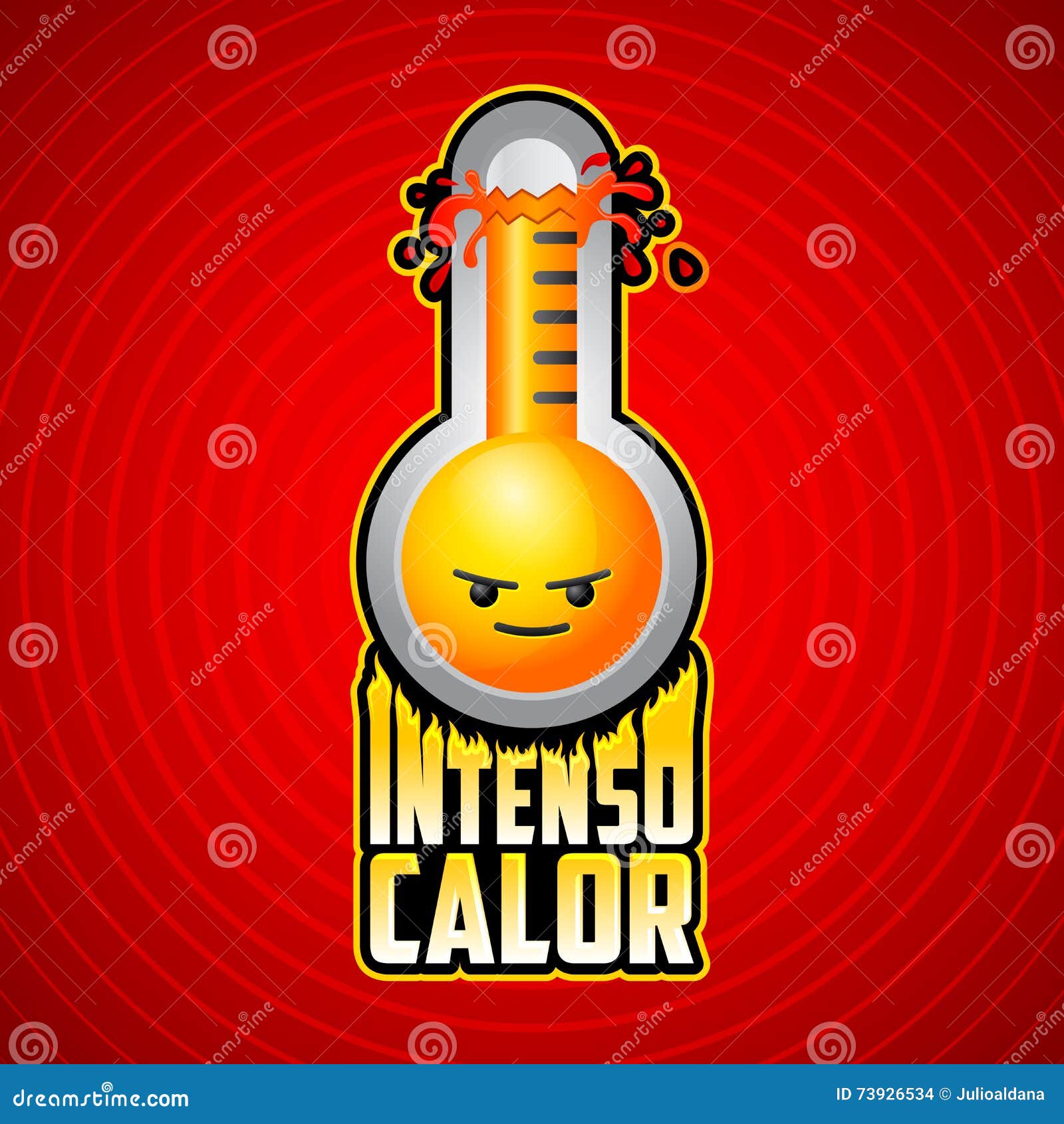 intenso calor - intense heat spanish text