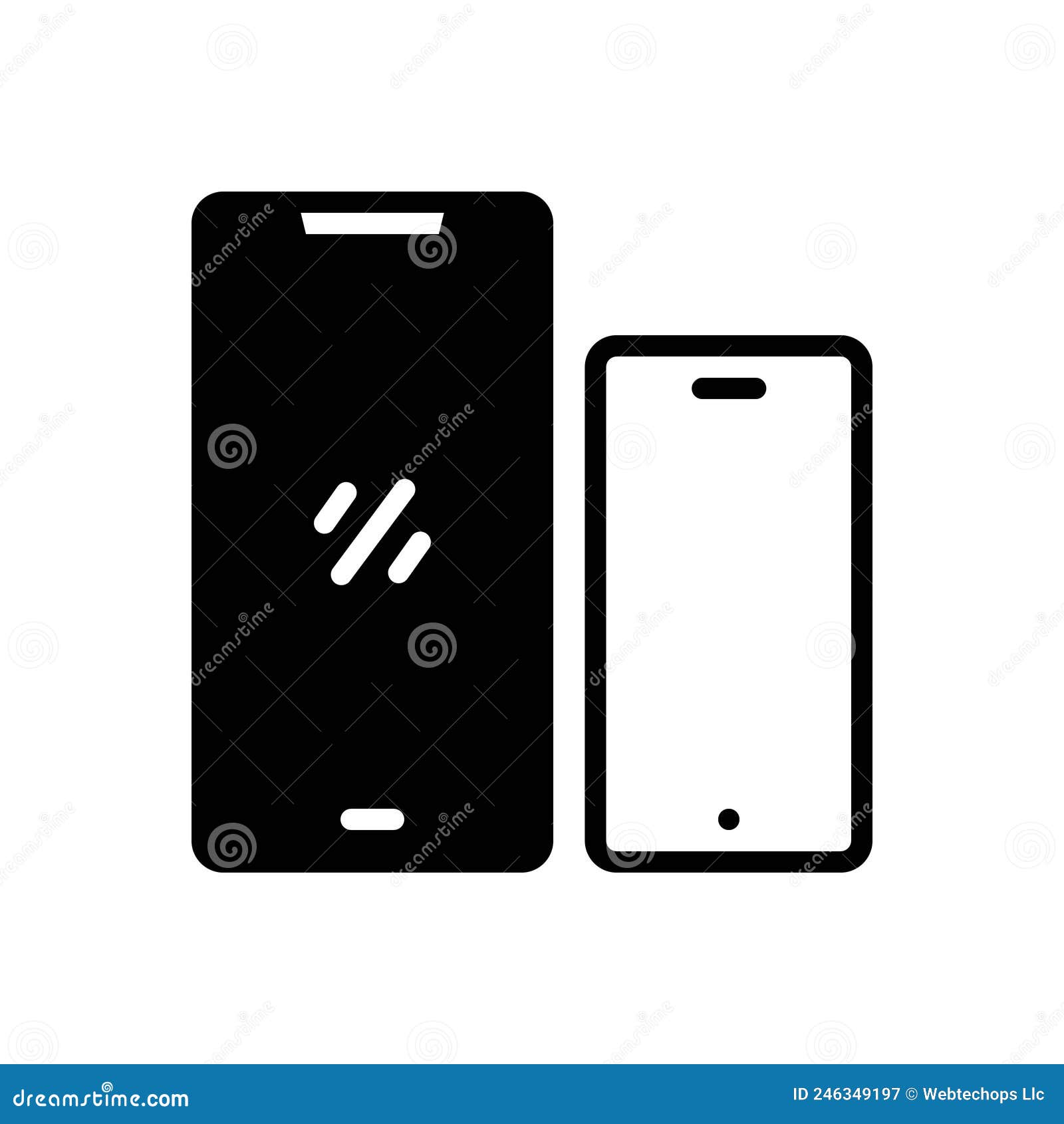 Black Solid Icon for Inter, Phone and Gadget Stock Vector - Illustration of  silhouette, gadget: 246349197