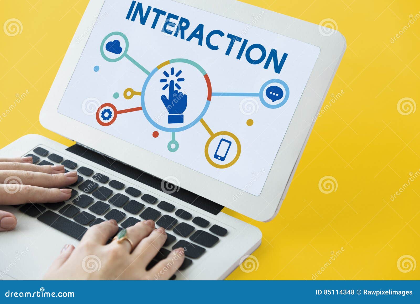 interaction connection community social network concept