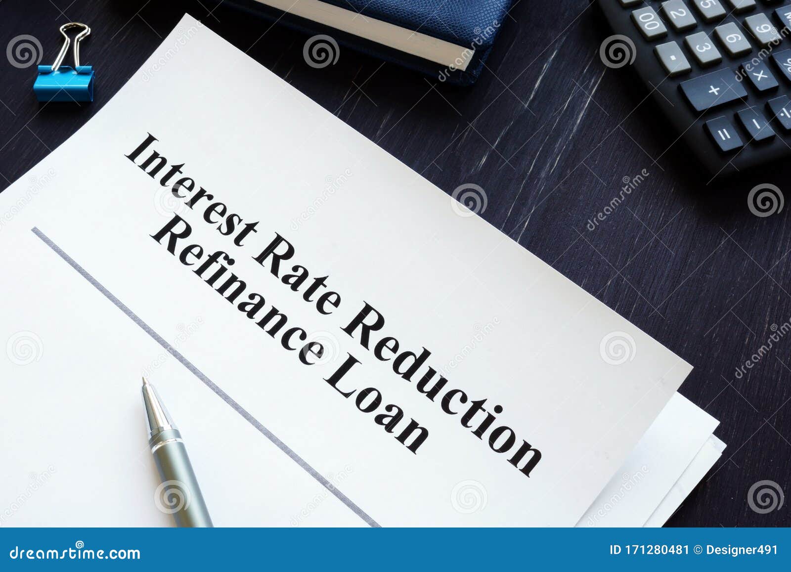 interest-rate-reduction-refinance-loan-irrrl-agreement-stock-image