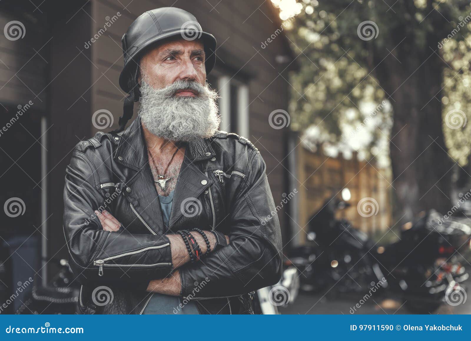 Interested Elder Cool Male Person Thinking Stock Photo - Image of ...