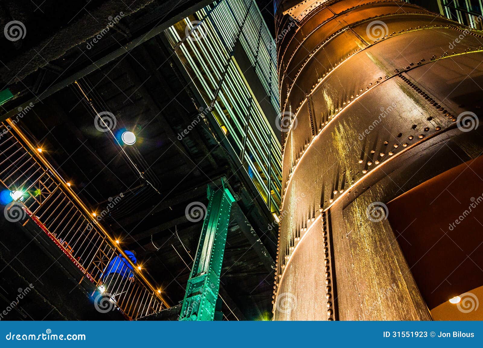 interesting architecture in the powerplant, baltimore, maryland.