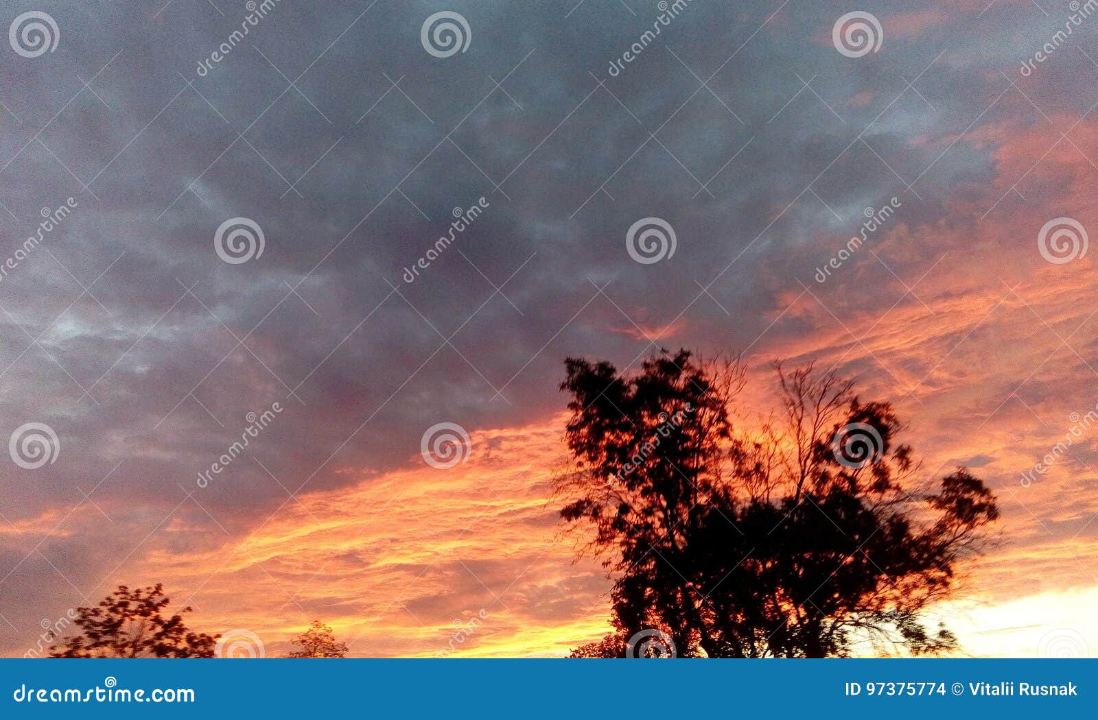 interesting view of summerÃÂ sunset sky