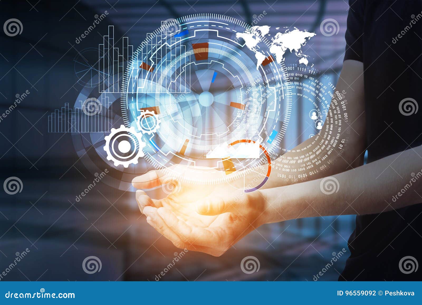 Interface concept stock illustration. Illustration of double 96559092