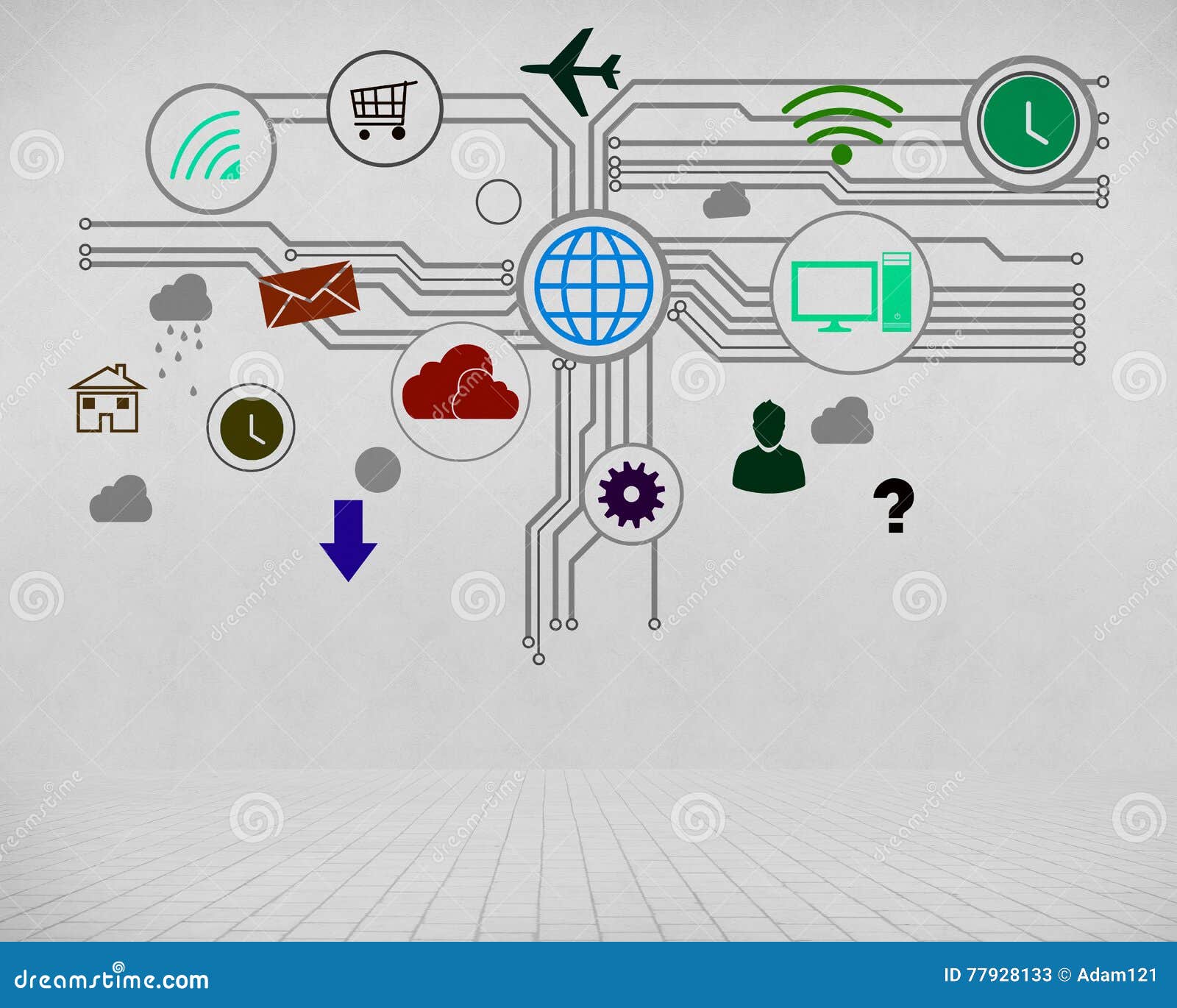 Interfaz De Usuario, Concepto De Stock de ilustración