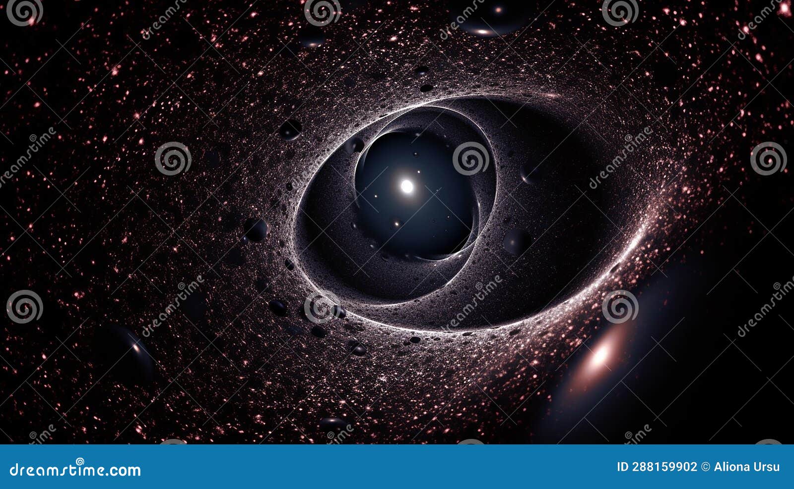 a cosmic wormhole leading to uncharted and distant realms of the universe