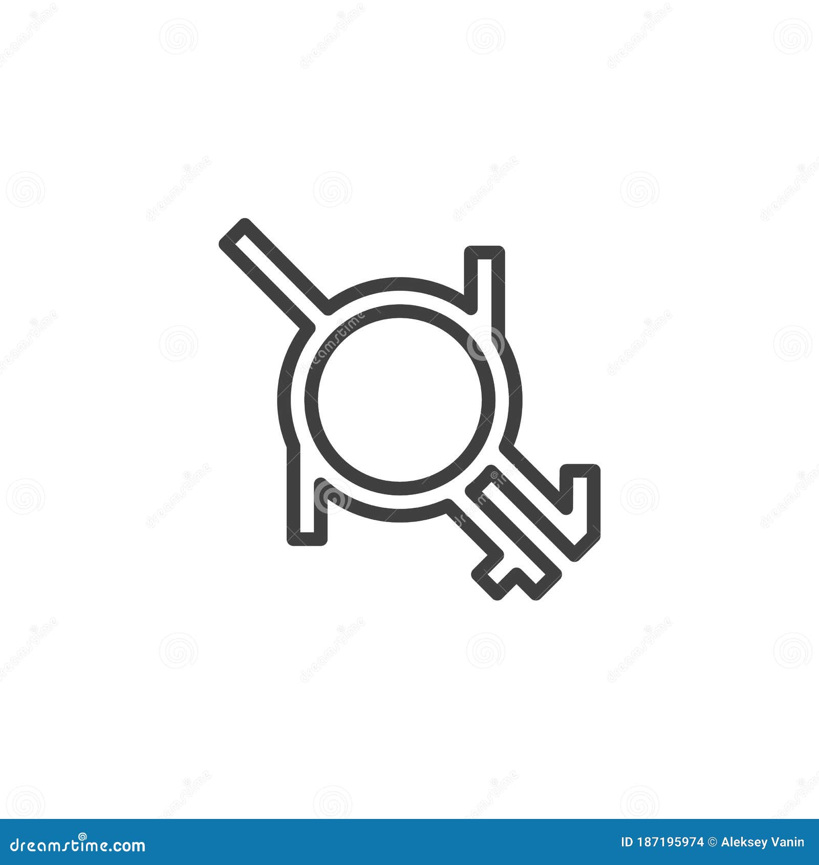 intergender and neutrois line icon