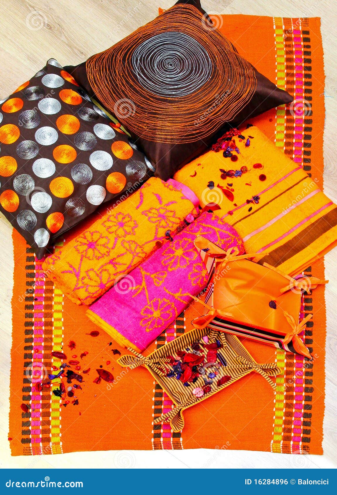 Interior accessories stock photo. Image of orange, pink 16284896