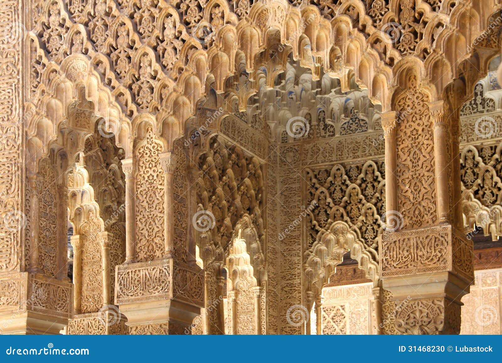 Interior of Alhambra Palace, Granada, Spain Stock Photo Image of history, culture 31468230
