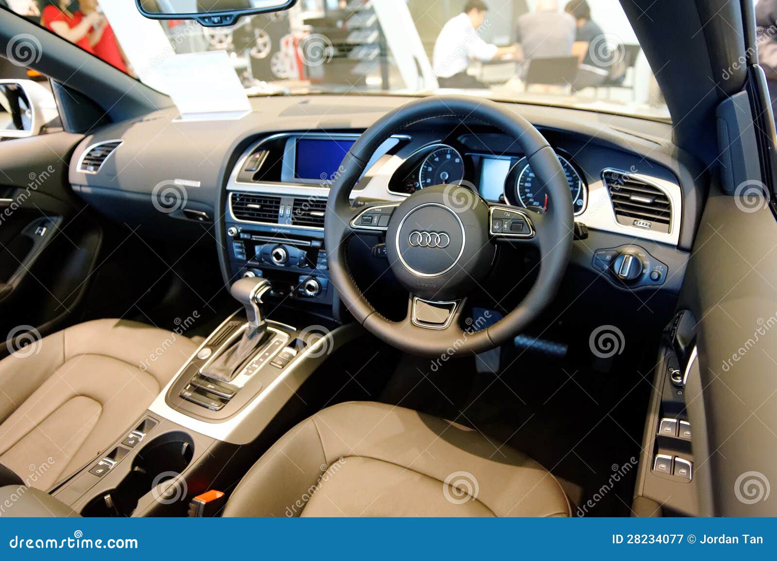 Interior Of Audi A5 Cabriolet At Audi Centre Singapore Editorial Photography Image Of Cabriolet Gear 28234077