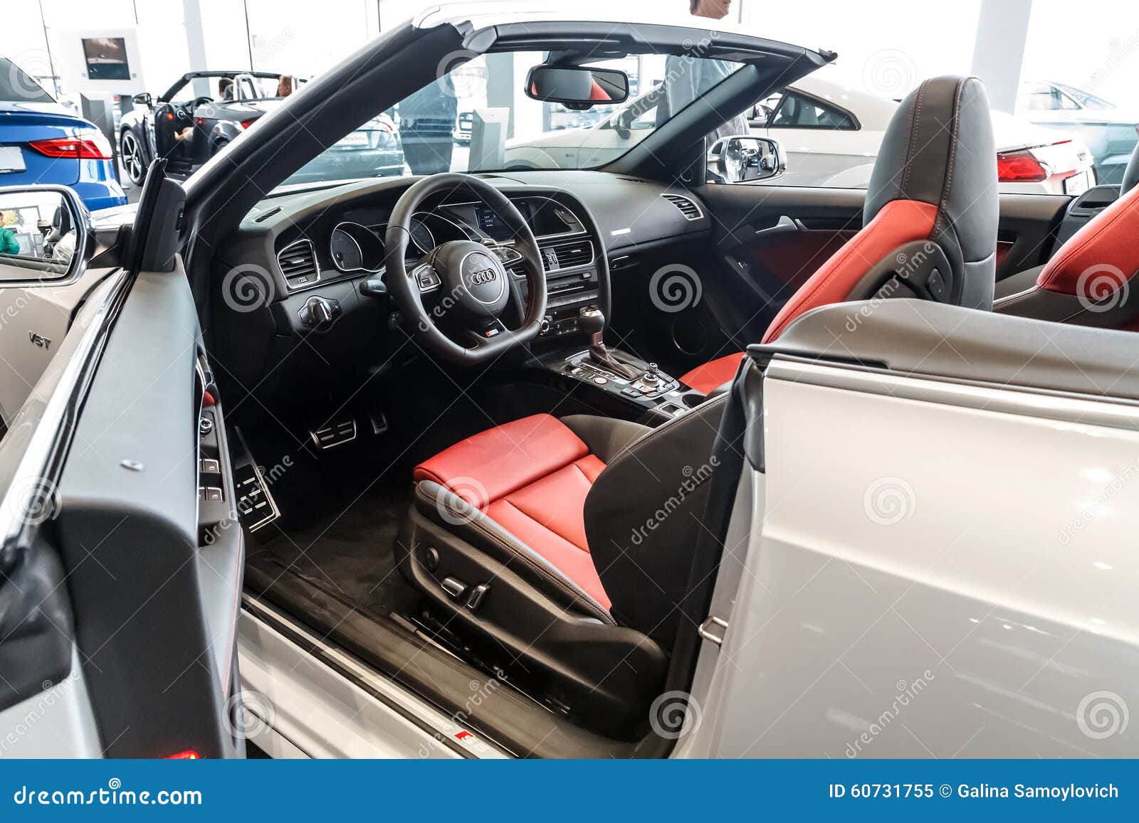 Interior Audi A5 Cabriolet Editorial Image Image Of