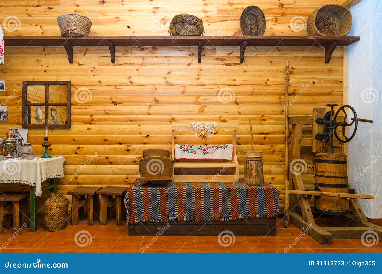 Interior of Bakery of Museum of Ancient Folk Crafts and Technologies