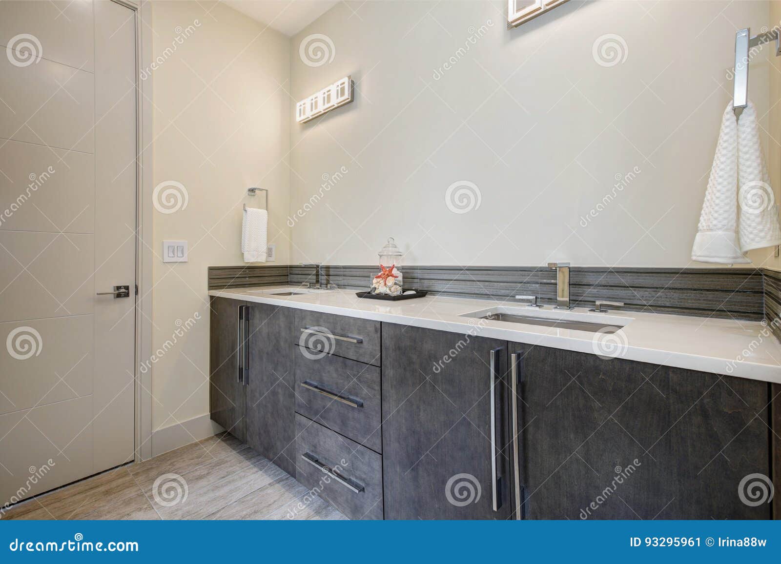 Interior of Bathroom in a New Construction Home Stock Image Image of