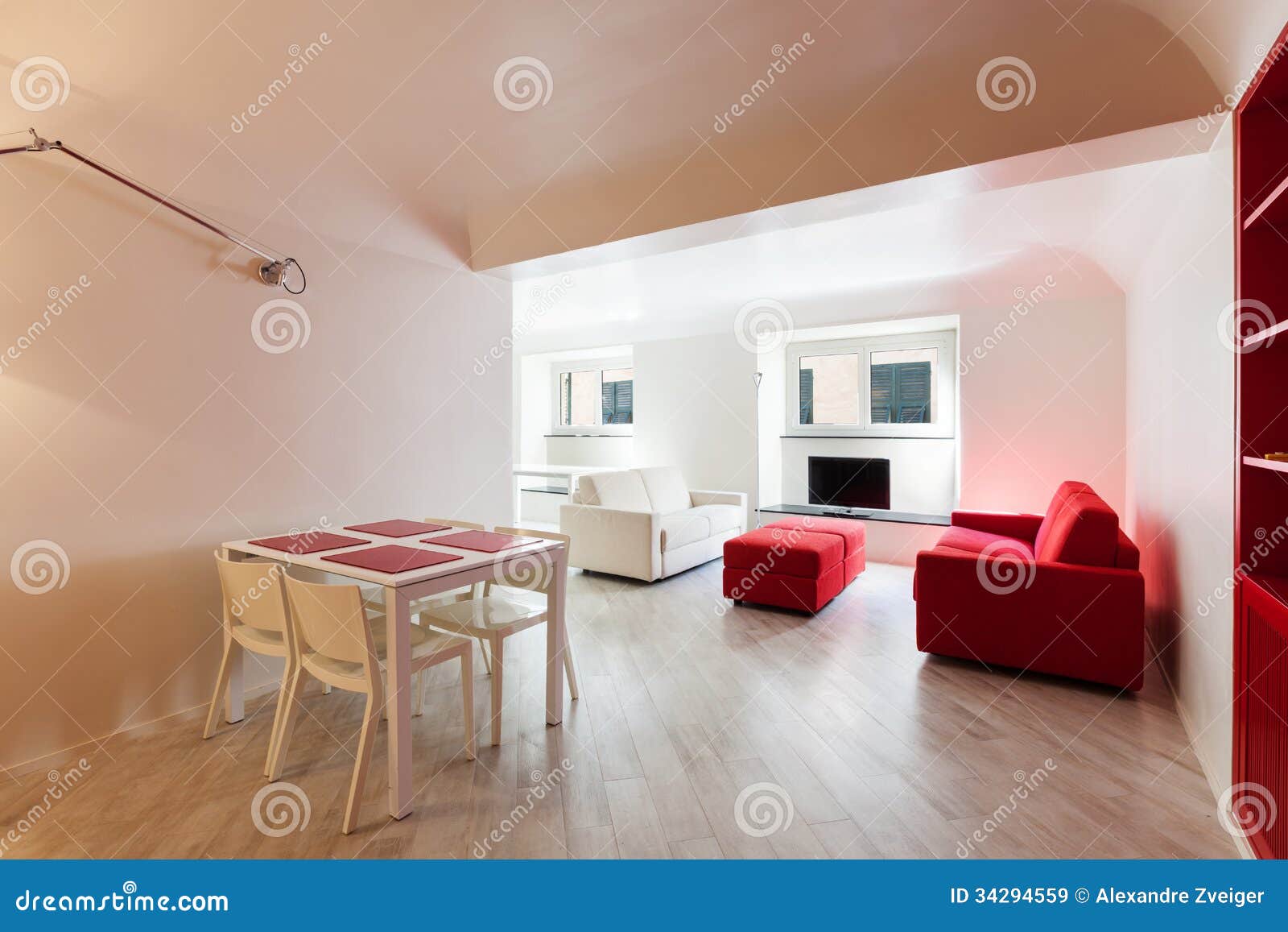 Interior Beautiful Apartment, Modern Furniture Stock Image Image of