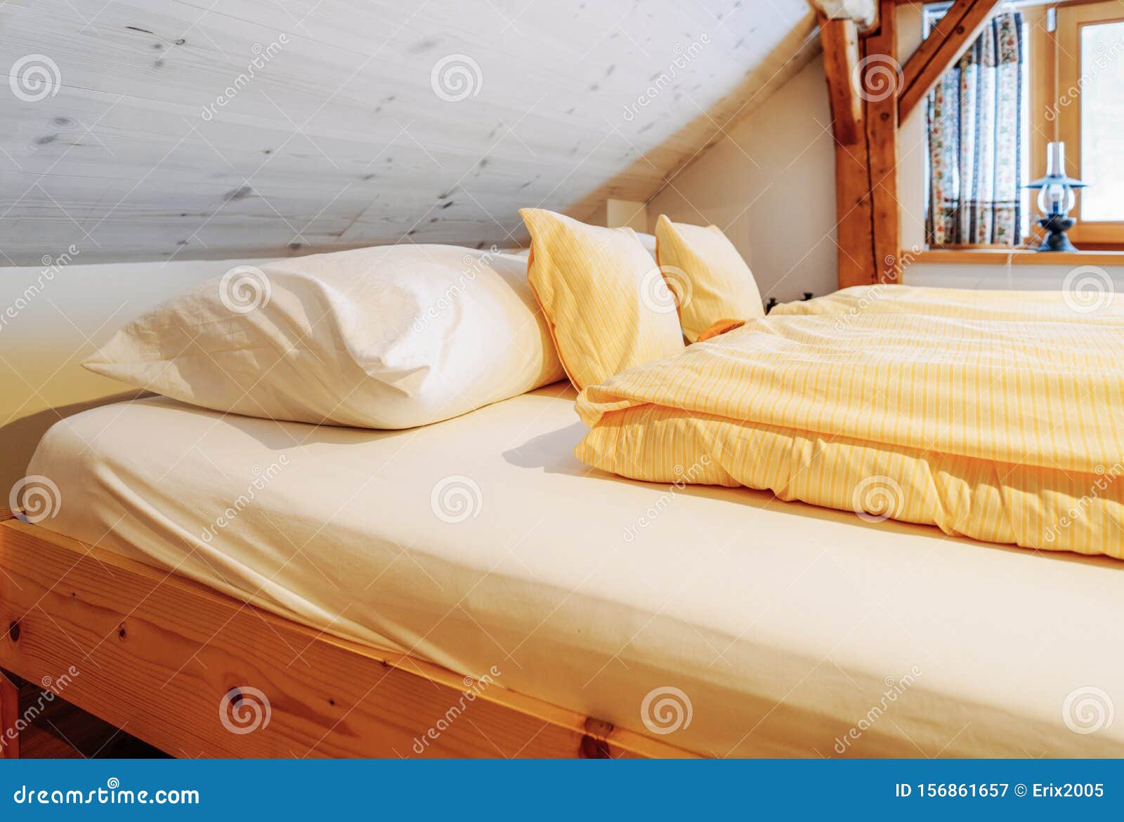 Interior Of Bedroom Modern Design Of Bed Style Stock Image Image Of Bright Apartment 156861657