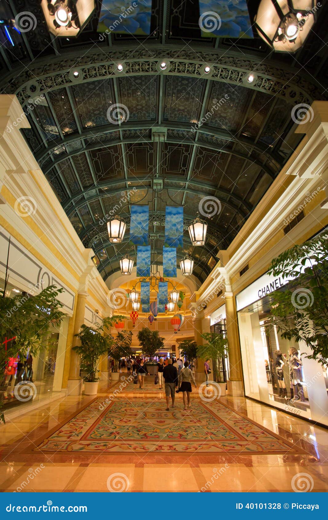 Las Vegas Bellagio Hotel Shopping Mall Editorial Photo - Image of