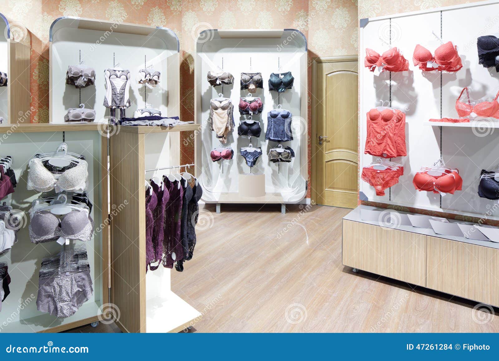 Interior of Bright Underwear Shop Stock Photo - Image of branding, fashion:  47261284