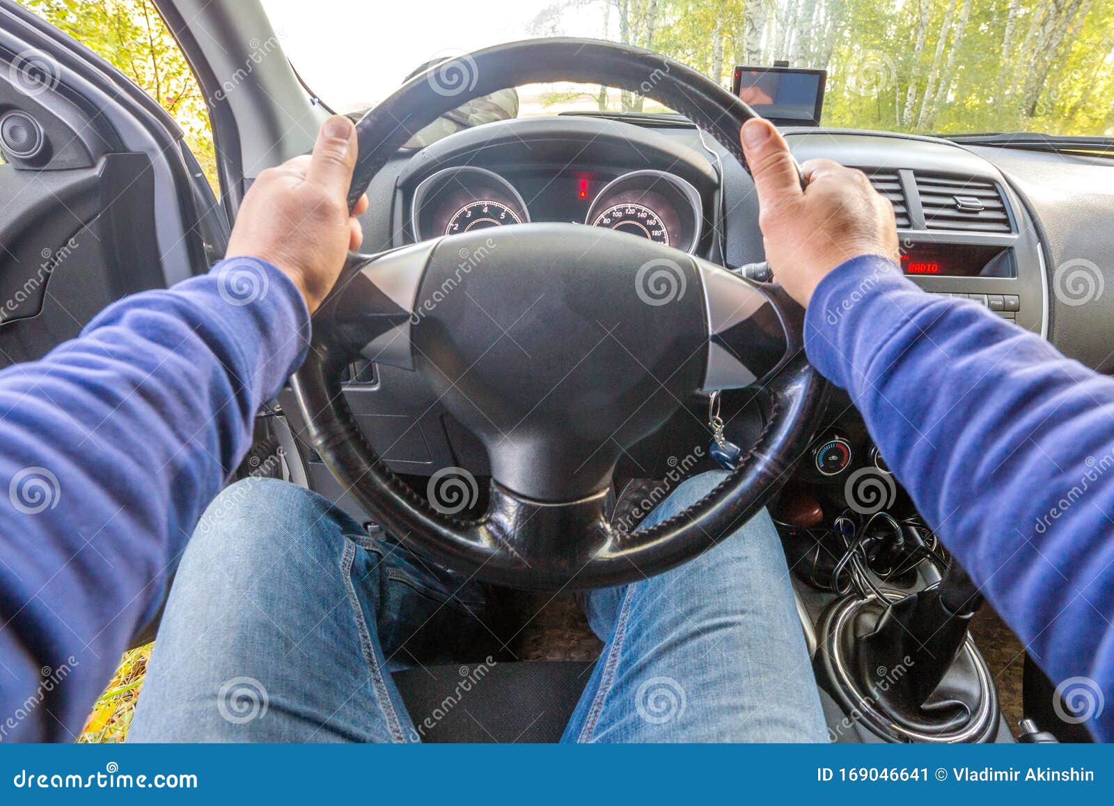 Men`s Hands Hold a Car Steering Wheel Stock Image Image of arrow