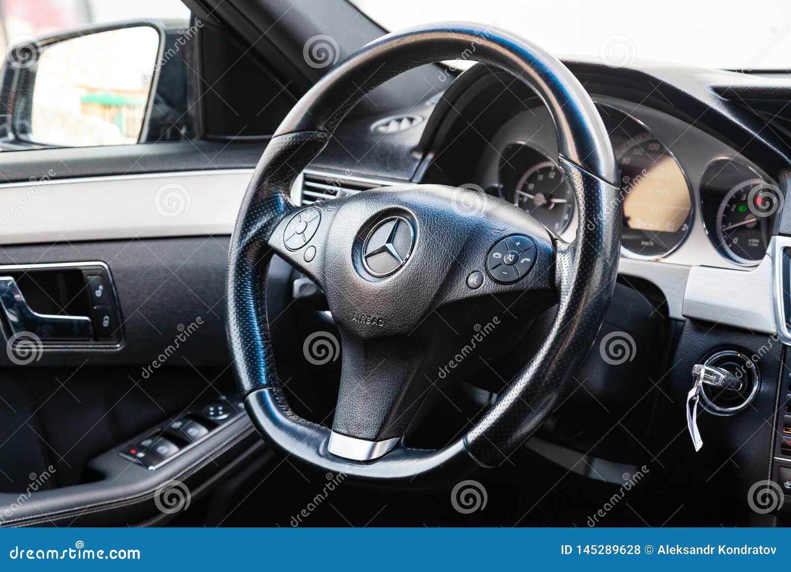 The Interior Of The Car Mercedes Benz E Class E250 With A