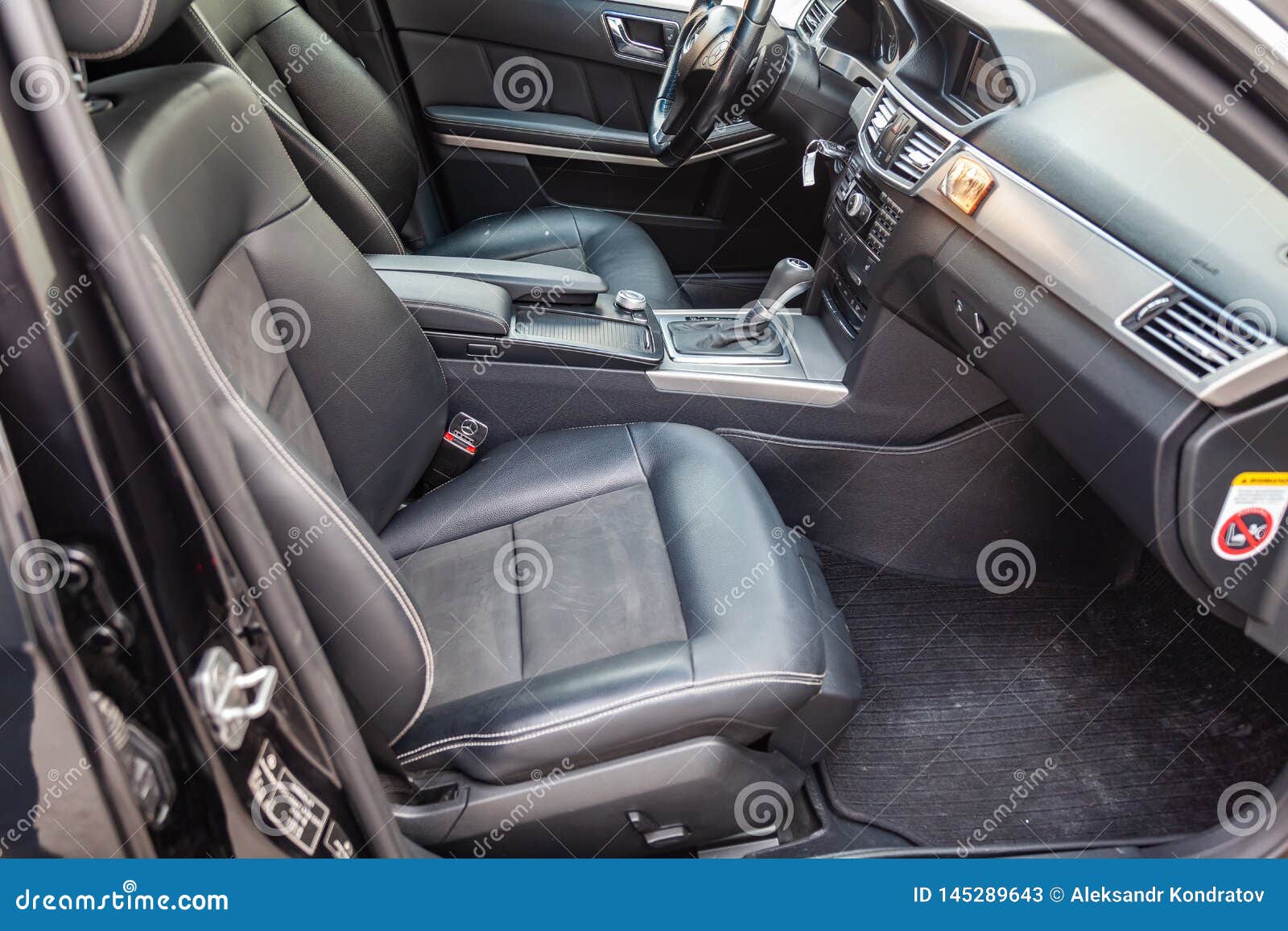 The Interior Of The Car Mercedes Benz E Class E250 With A