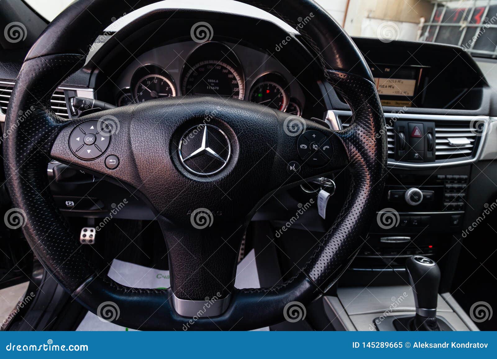 The Interior Of The Car Mercedes Benz E Class E250 With A