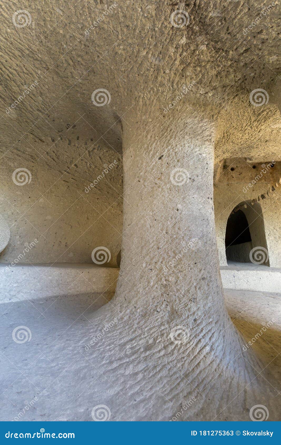 Interior Of The Cave Apartments In Noszvaj, Hungary Stock Image - Image