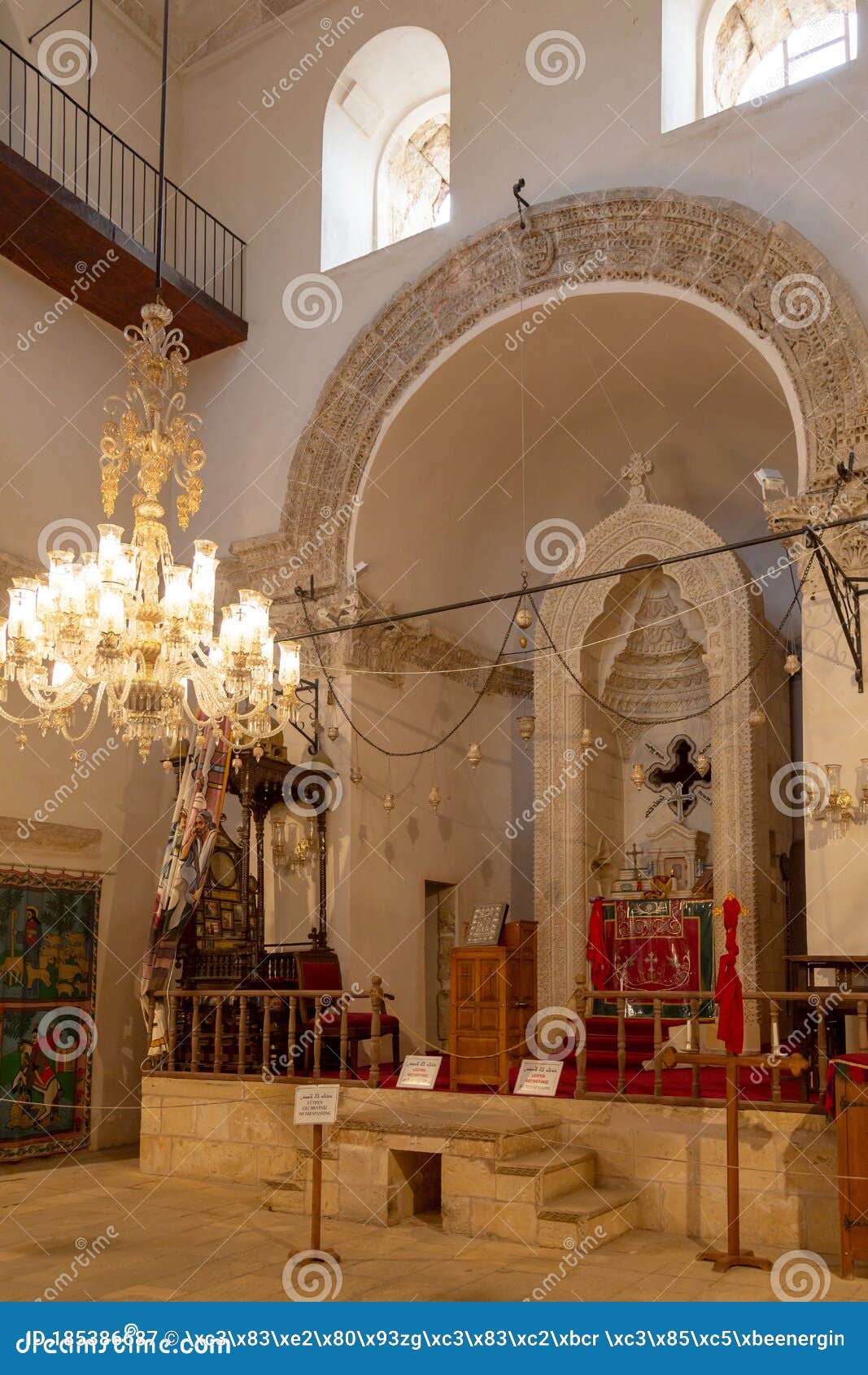 Interior of the Chapel of the Deyrulzafaran Monastery in Neat Mardin