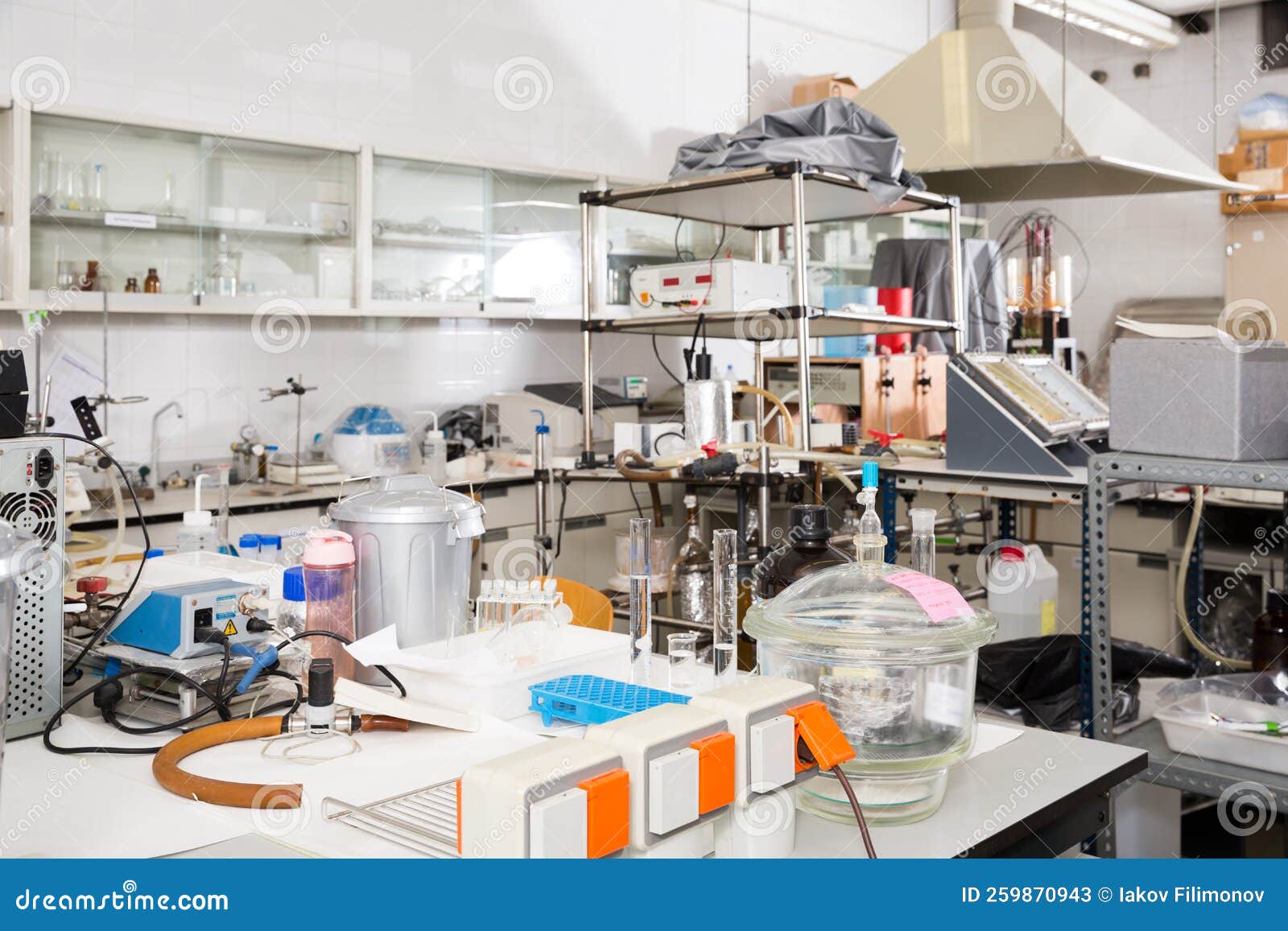 Interior of Chemical Laboratory Stock Image Image of science