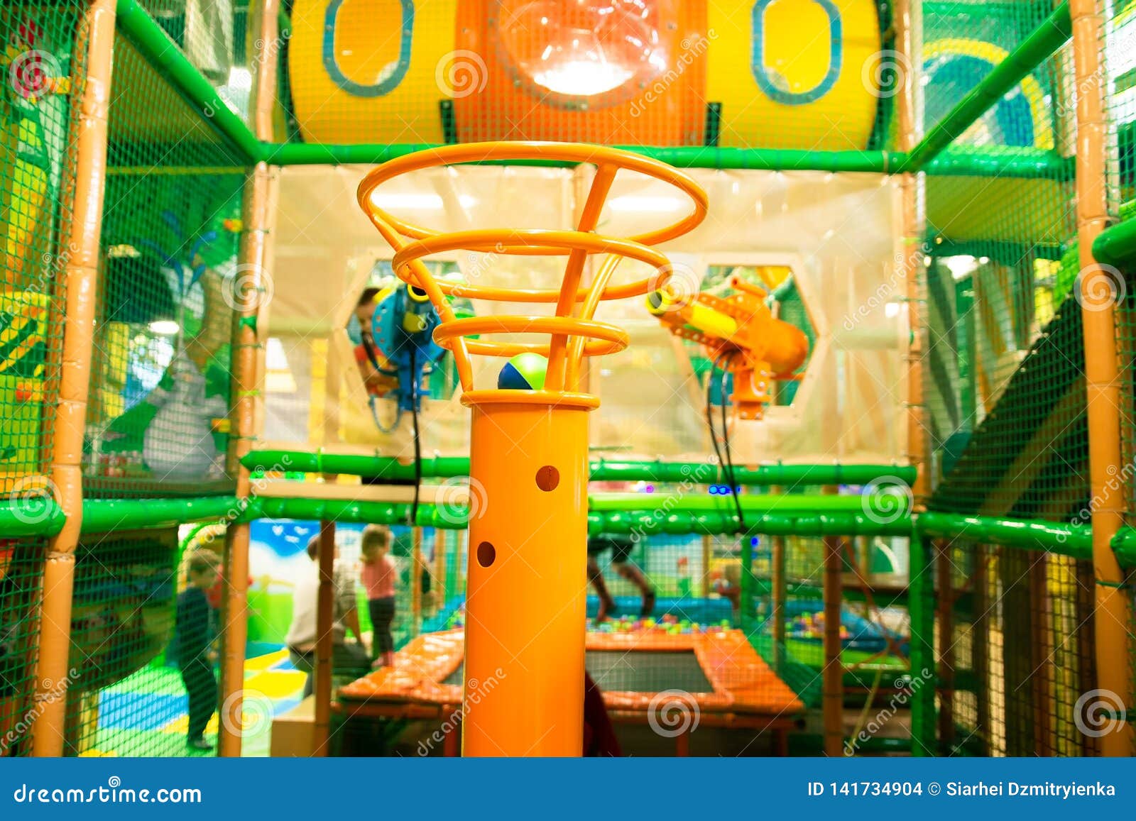 Interior of Children Entertainment Center Stock Photo Image of