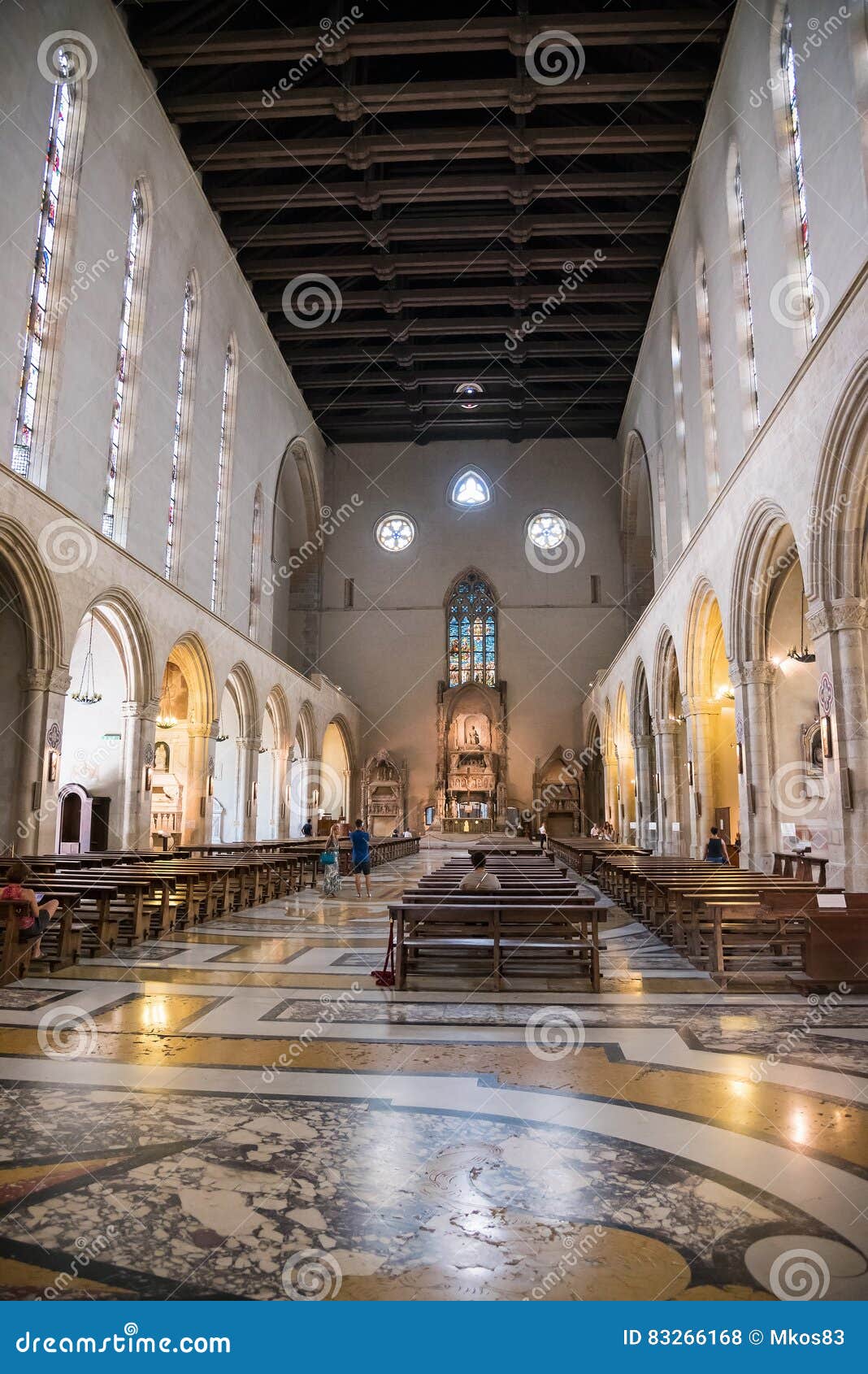 Interior Of The Church Of Santa Chiara In Naples Editorial Stock Photo Image Of Style Tourism 83266168