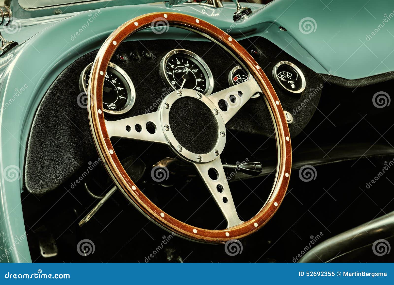 Interior of a Classic Kit Car Convertible Stock Photo Image of