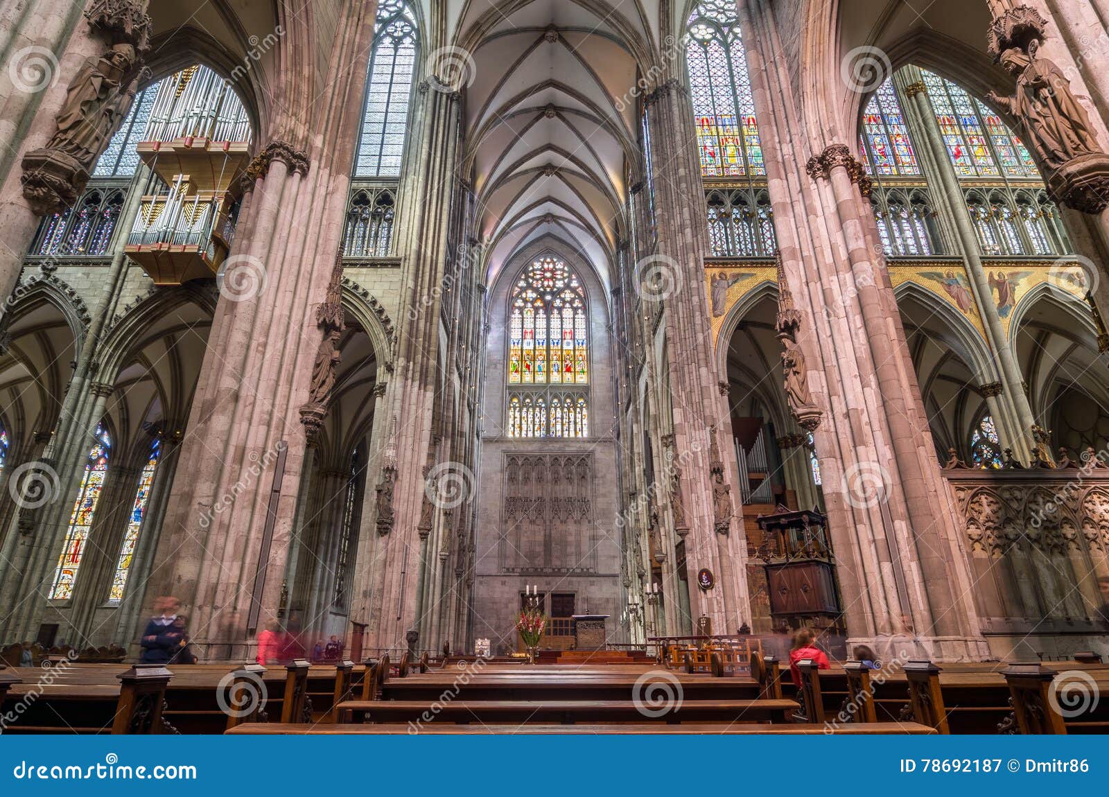 Interior Of The Cologne Cathedral Roman Catholic Cathedral