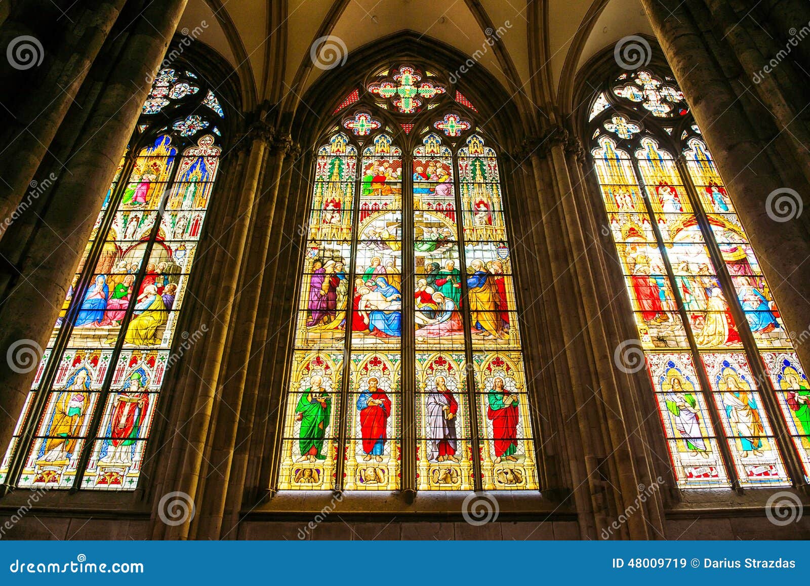 Interior Of Cologne Cathedral Stock Image Image Of Altar