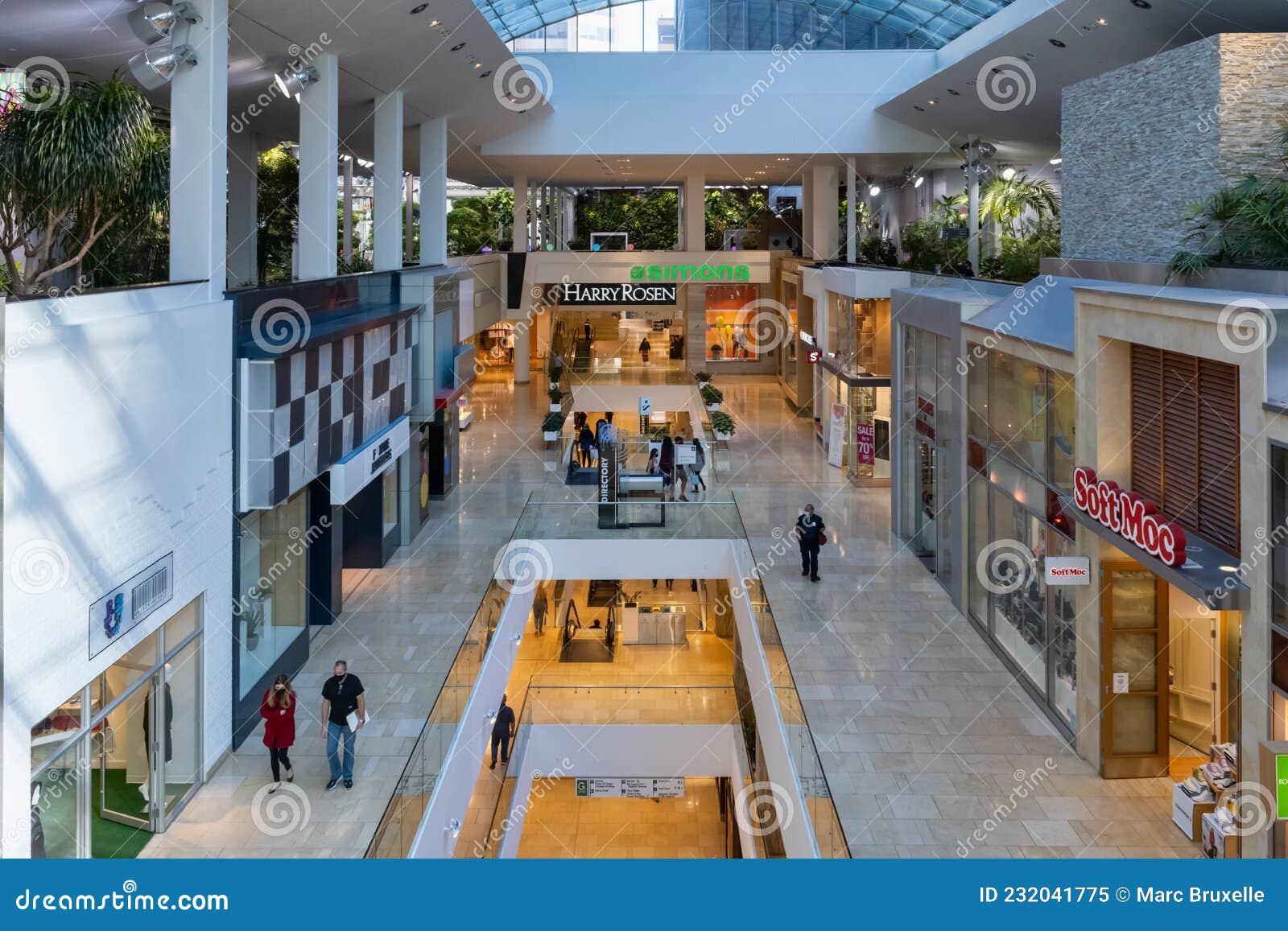 Interior of the Core Shopping Centre in Downtown Calgary Editorial