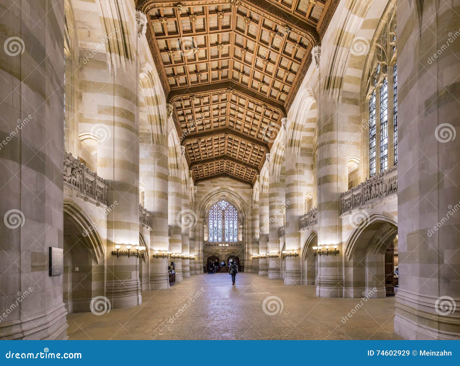 Interior Da Biblioteca De Yale University Imagem de Stock