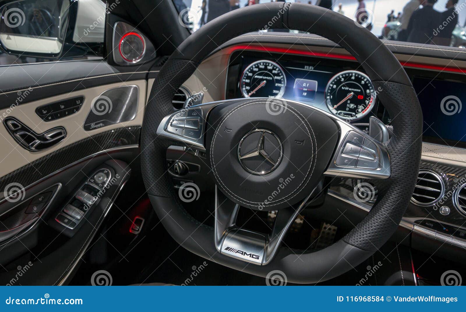 Interior Dashboard Mercedes Amg Sls Sports Car Editorial