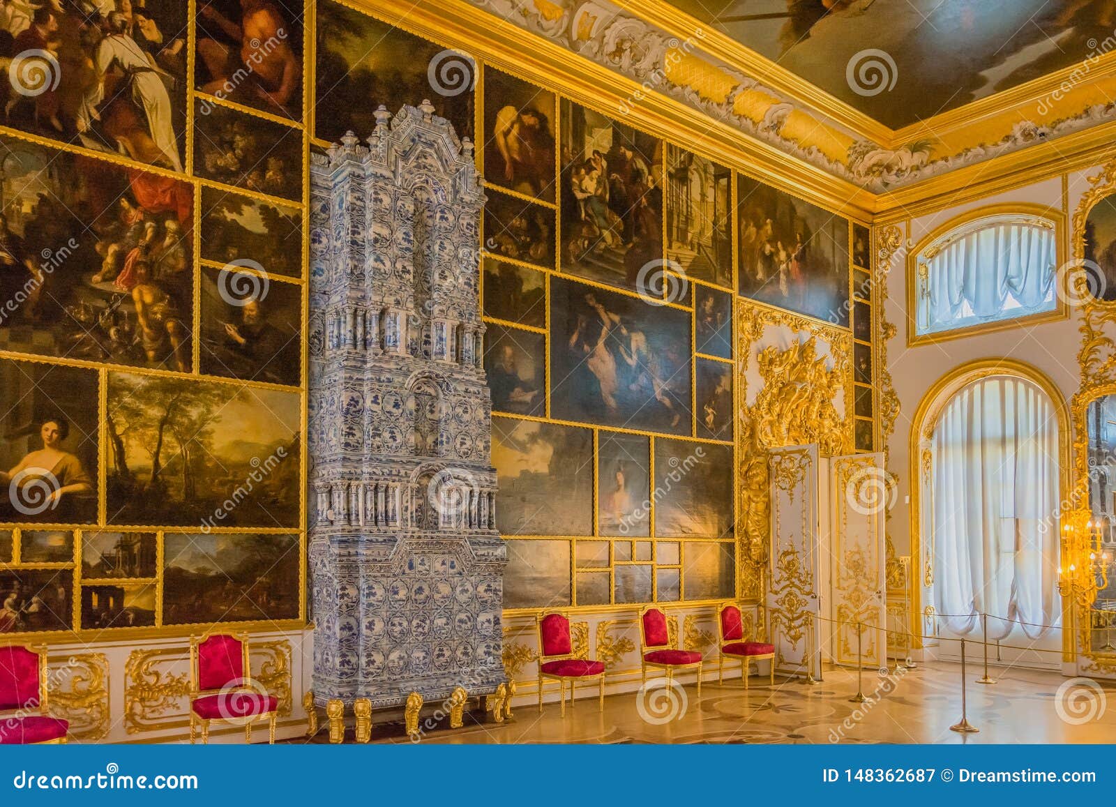 Interior Decoration Catherine Palace Tsarskoye Selo Russia