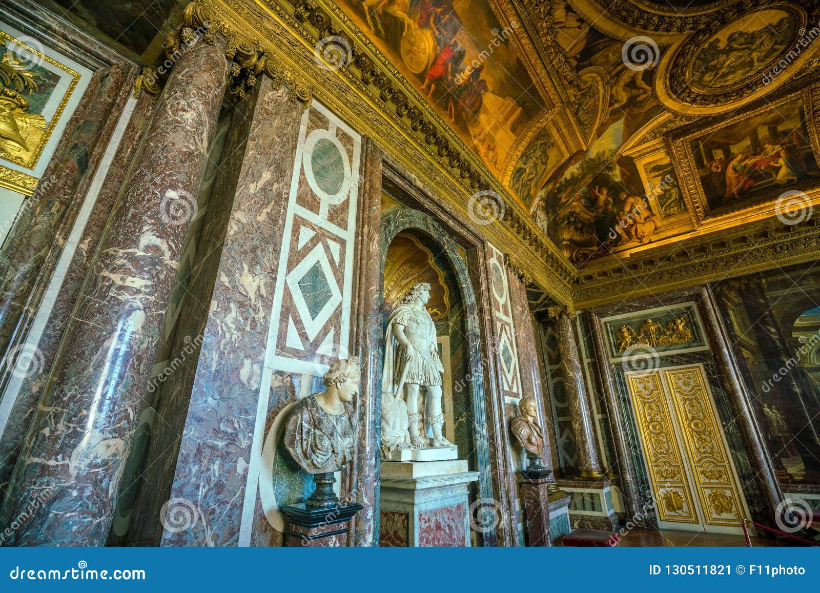 Interior Decoration Of Palace Of Versailles In France